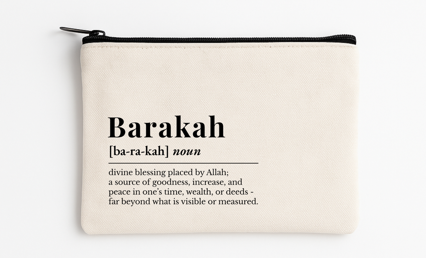Barakah Definition Cosmetic Bag (4.7" x 8.2")