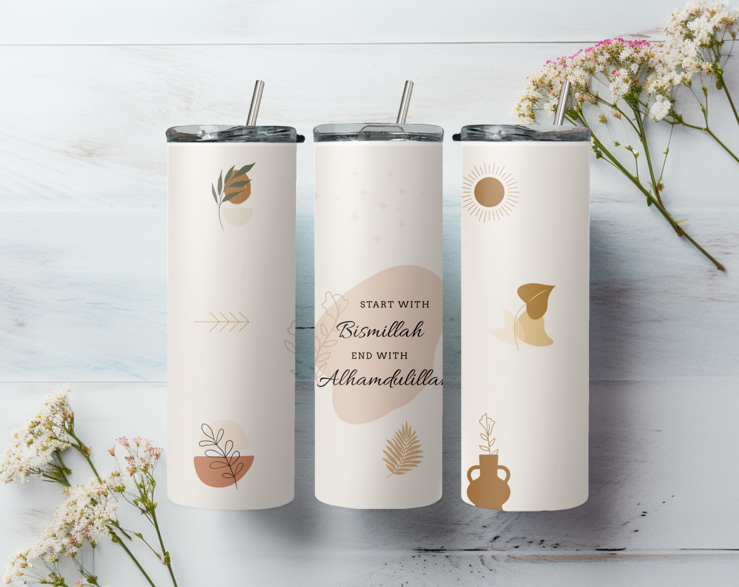 Start with Bismillah - Stainless Steel Tumbler (20 oz)