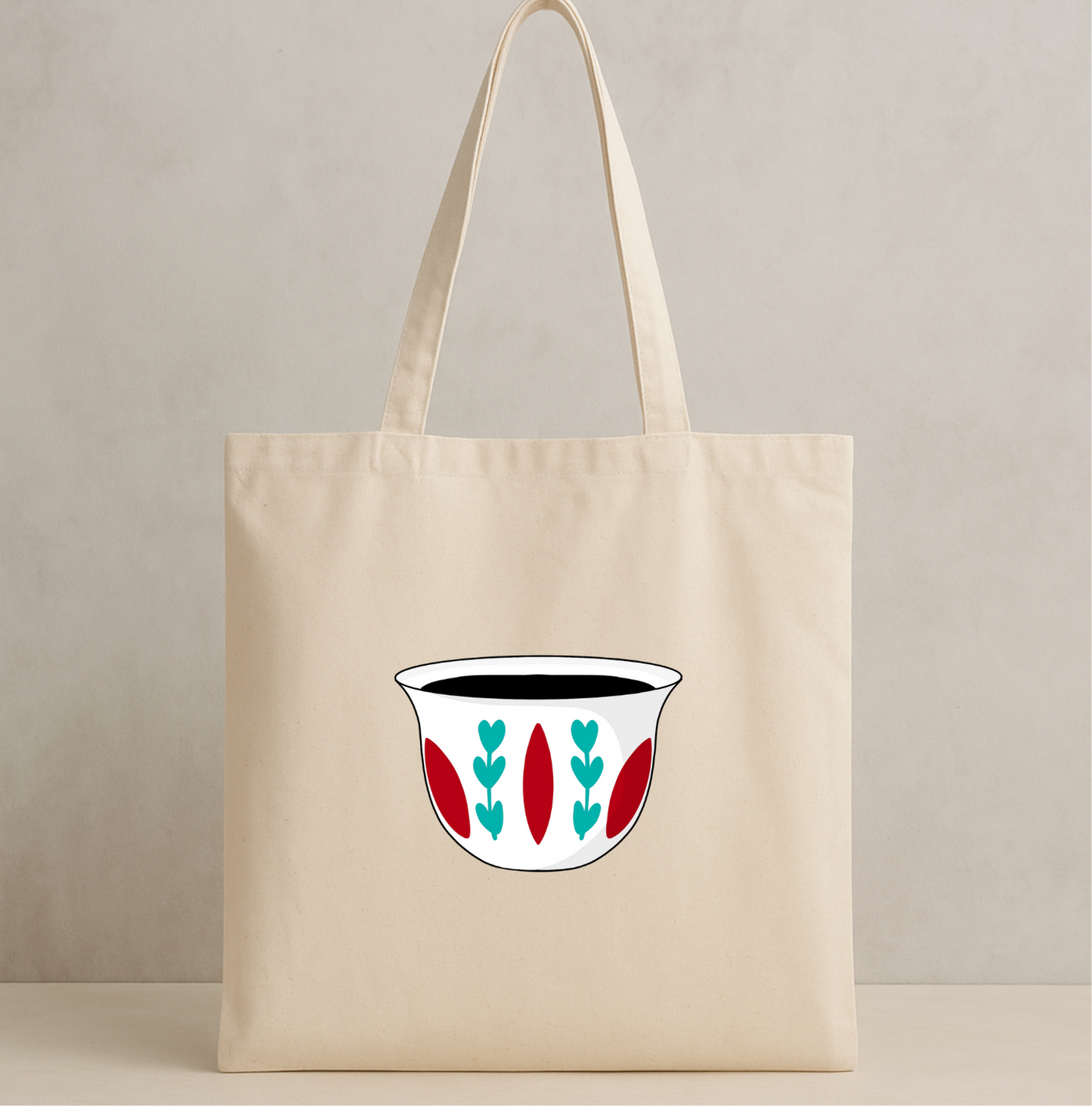 Vintage Lebanese Coffee Cup Tote Bag