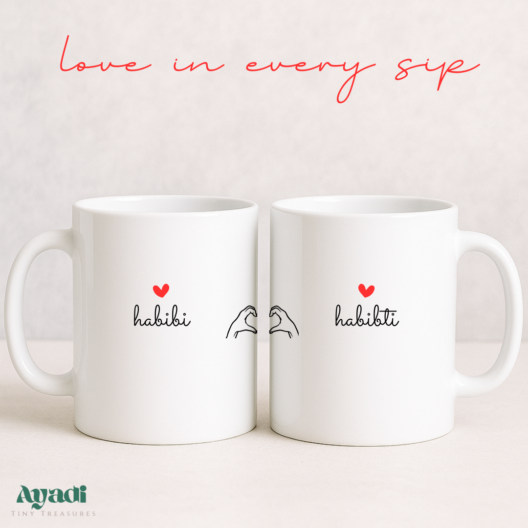 Habibi & Habibti Mug Set – 11 oz Couple’s Edition