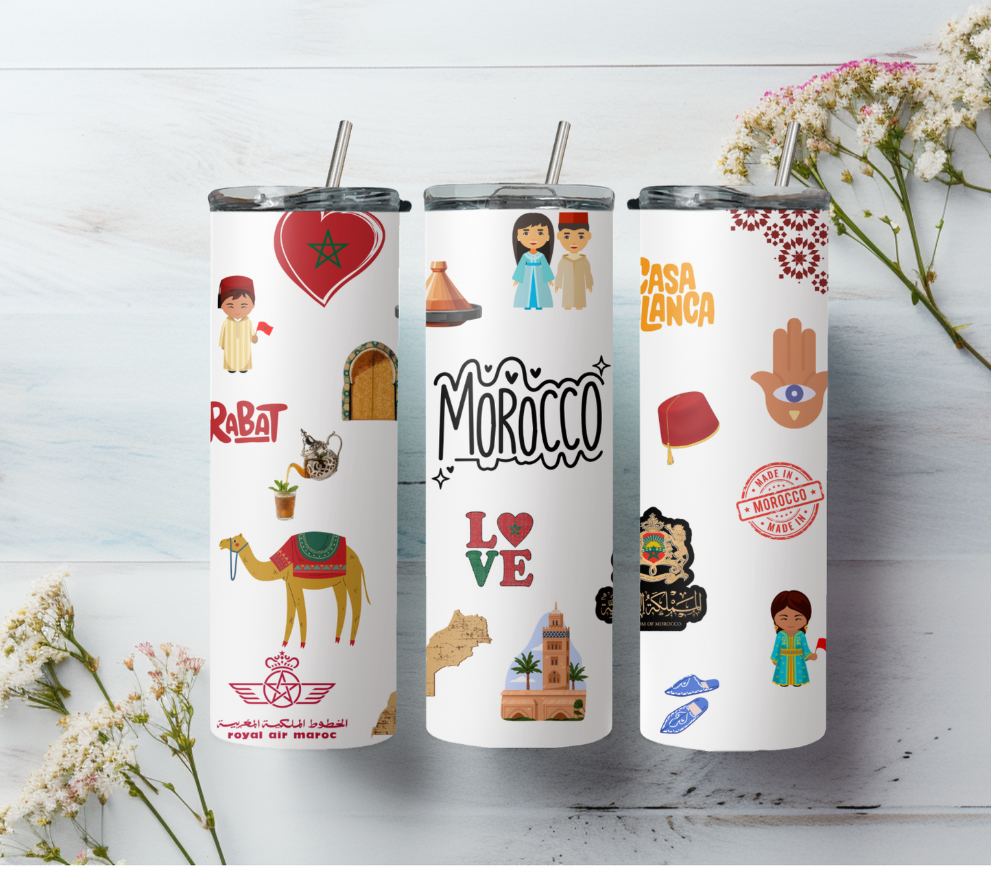 Morocco Cultural Tumbler – 20oz Stainless Steel