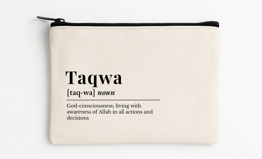 Taqwa Definition Cosmetic Bag (4.7" x 8.2")
