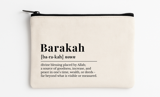 Barakah Definition Cosmetic Bag (4.7" x 8.2")