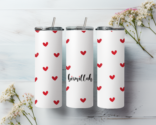 Bismillah Heart Tumbler - 20 oz