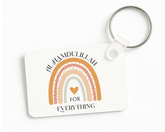 Alhamdulillah for Everything Rainbow Keychain
