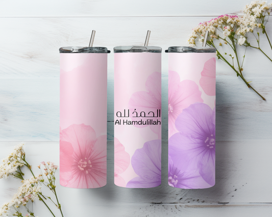 Alhamdulillah Pastel Floral Tumbler 🌸 - 20 oz