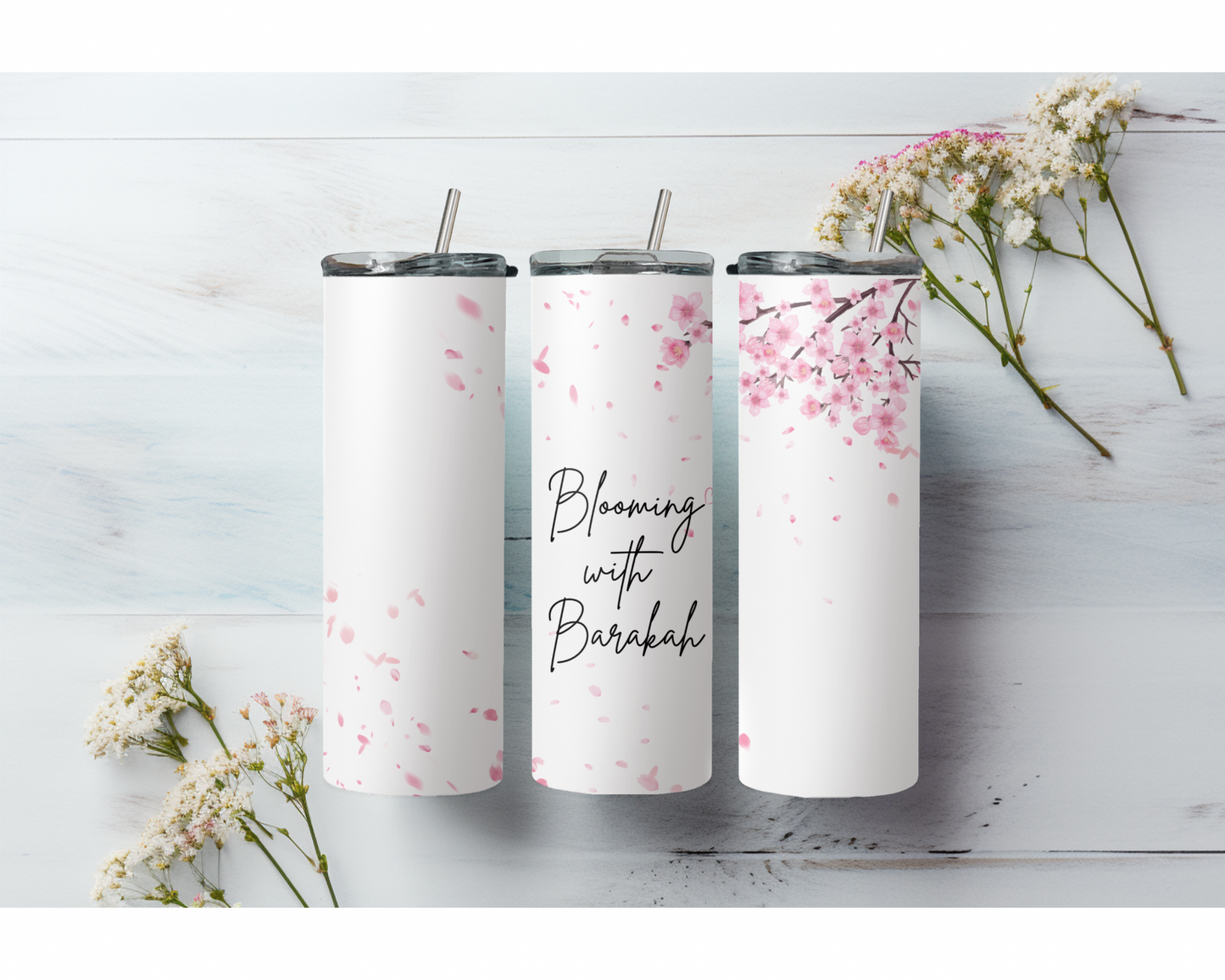 Blooming with Barakah Tumbler - 20 oz