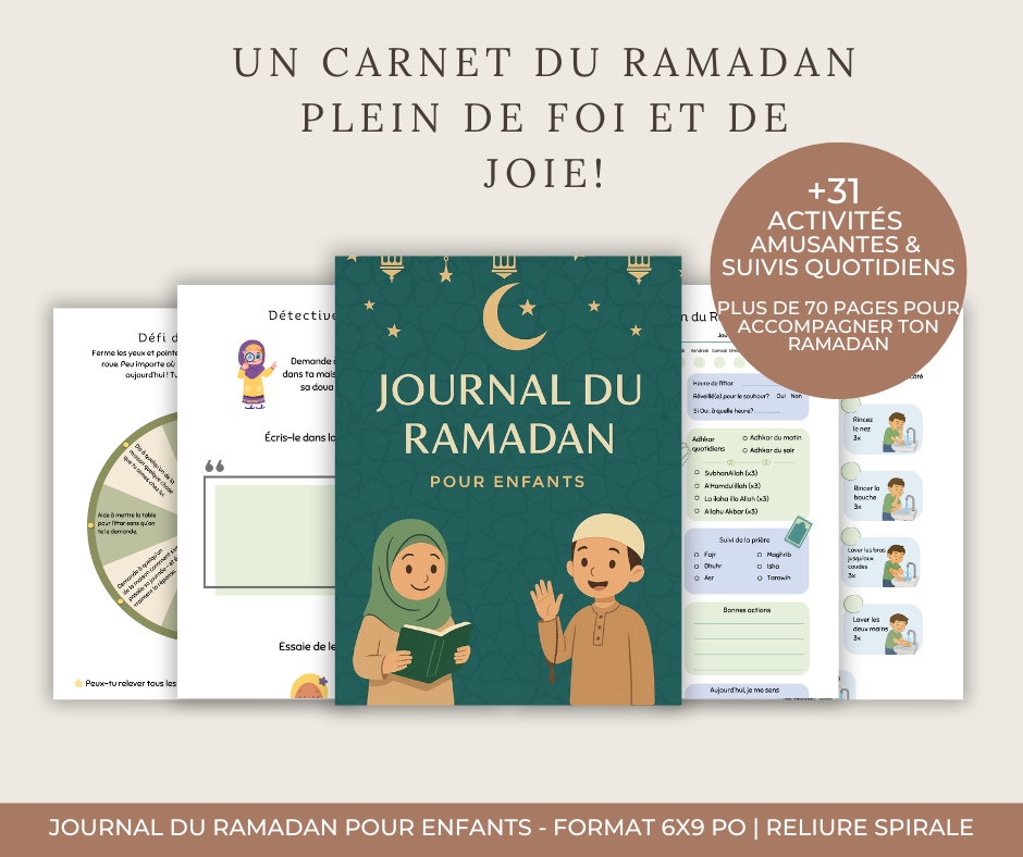 Mon journal du ramadan - pour enfants - French version
