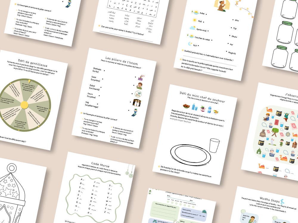 Mon journal du ramadan - pour enfants - French version