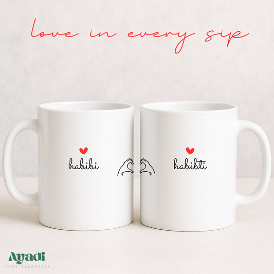 Habibi & Habibti Mug Set – 11 oz Couple’s Edition